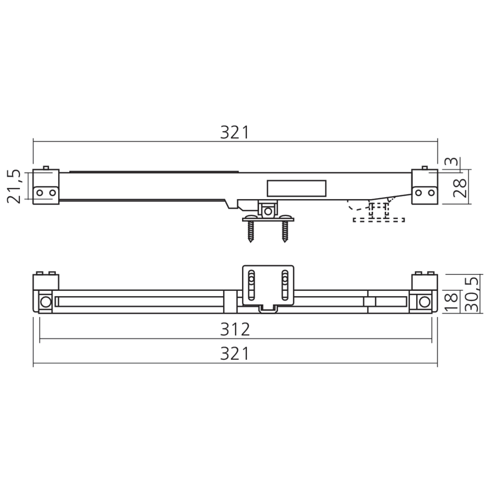 Amortisseur pour porte coulissante