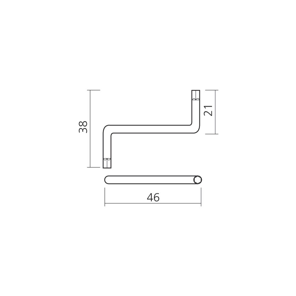 Clé manivelle 6 pans