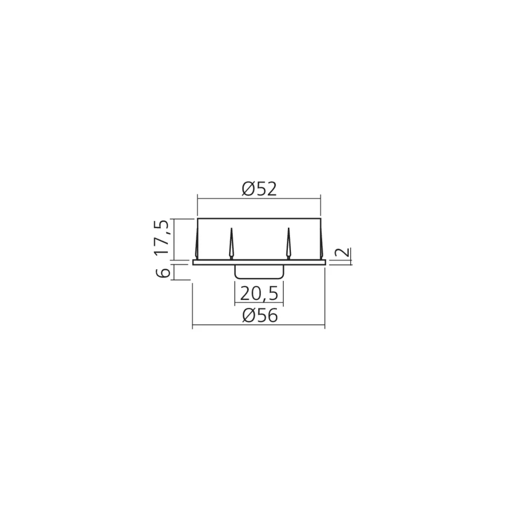 Roulette à encastrer