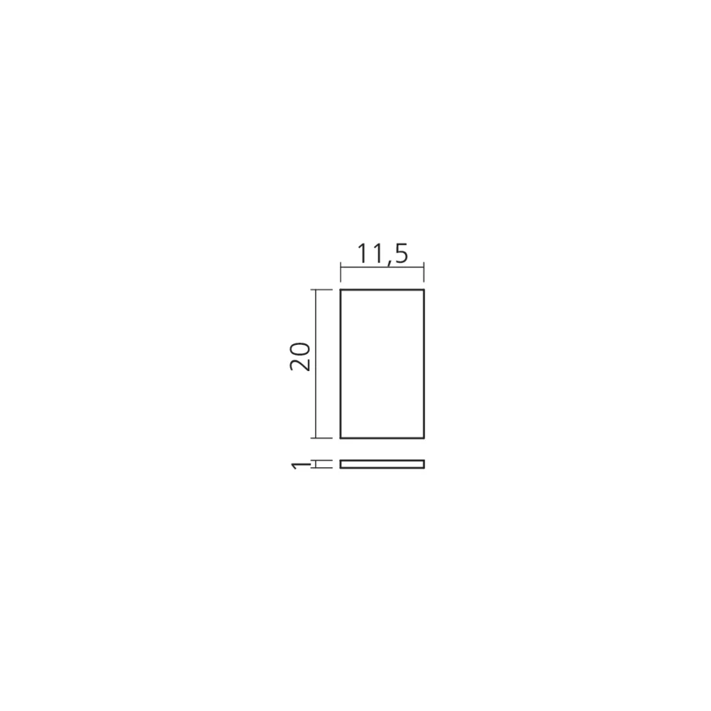 Embout pour profil PRO2041