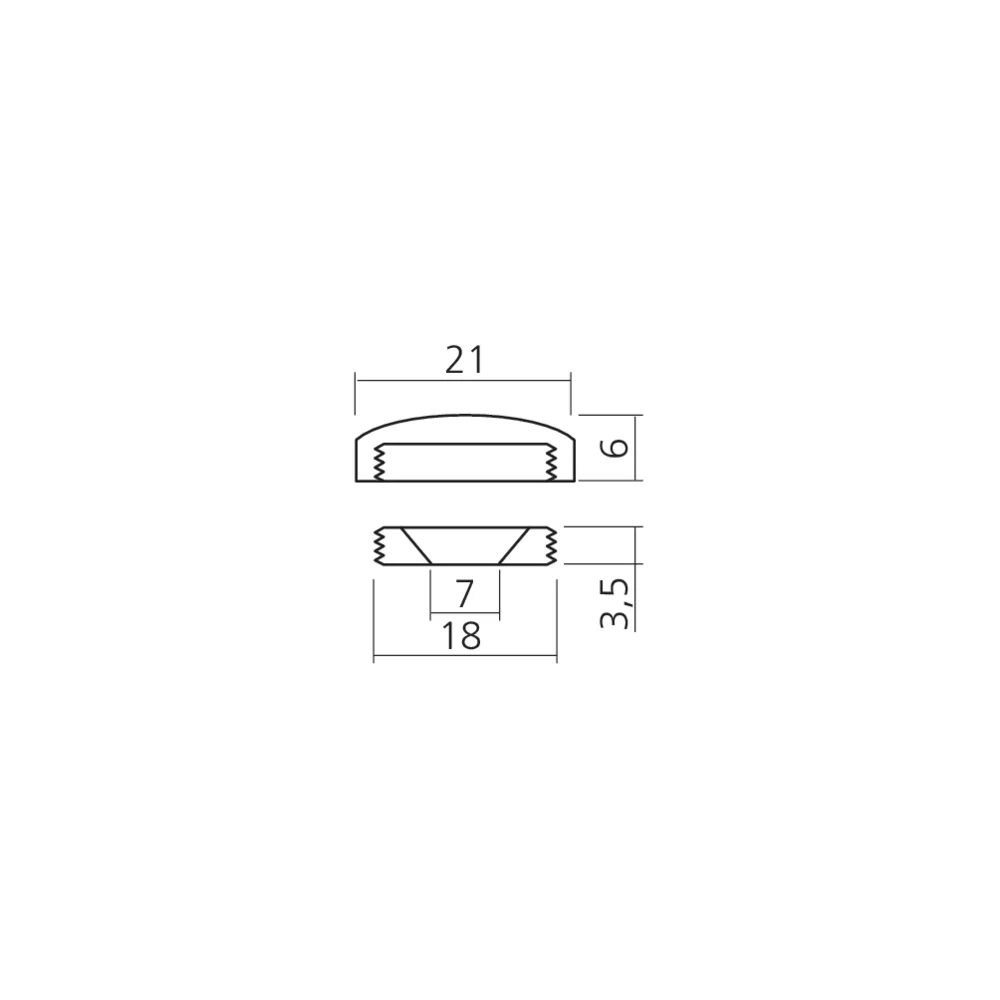 Cache-vis 2 pièces Ø21 mm
