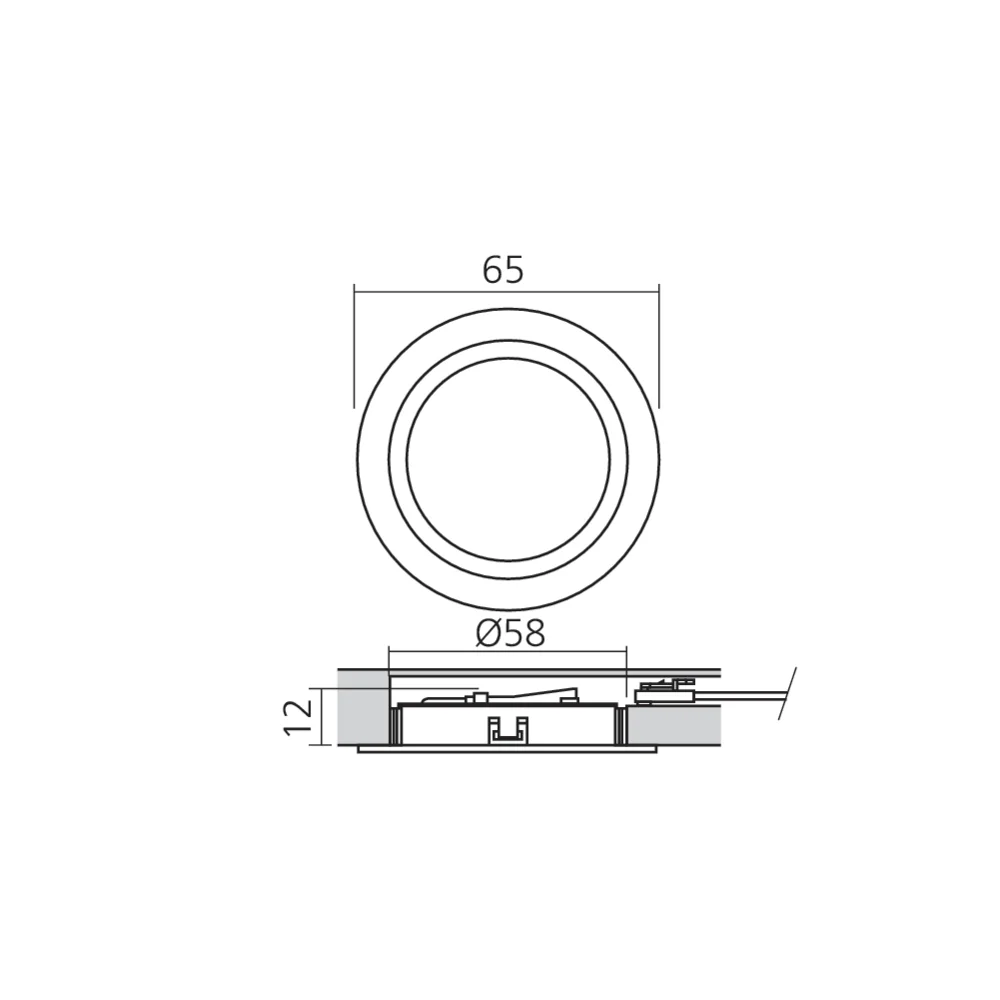 Spot LED Plug rond 12 V