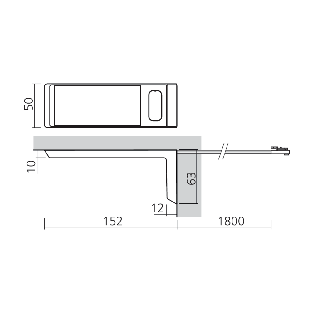 Spot LED en applique 12 V