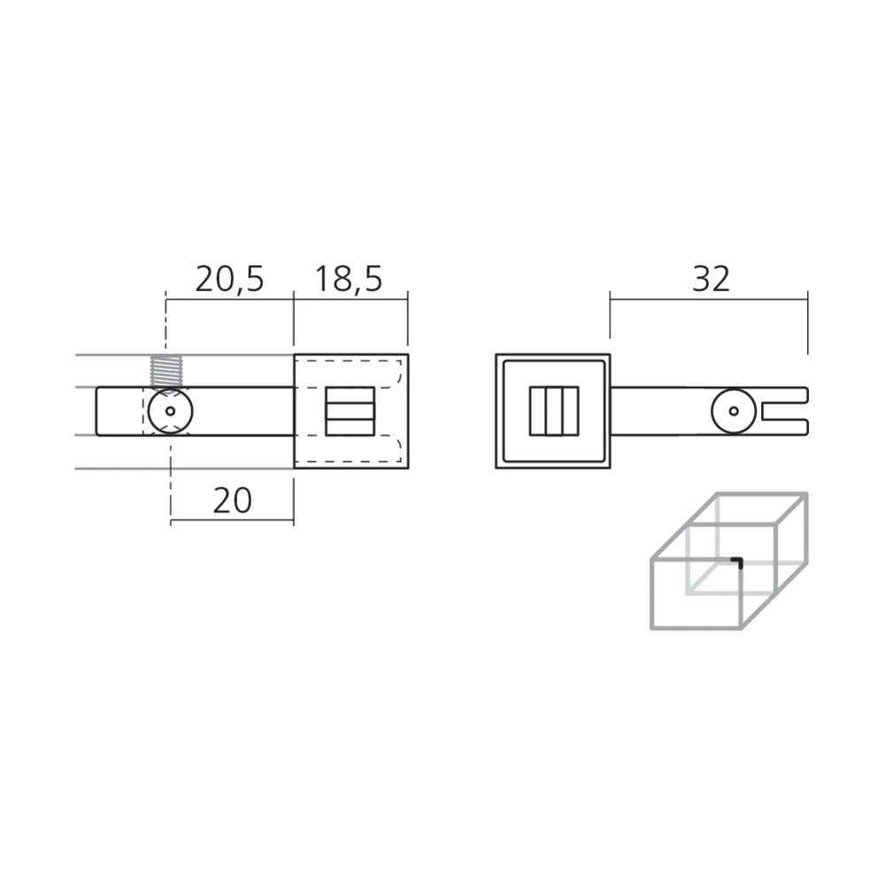 Jonction 2 voies CADRO