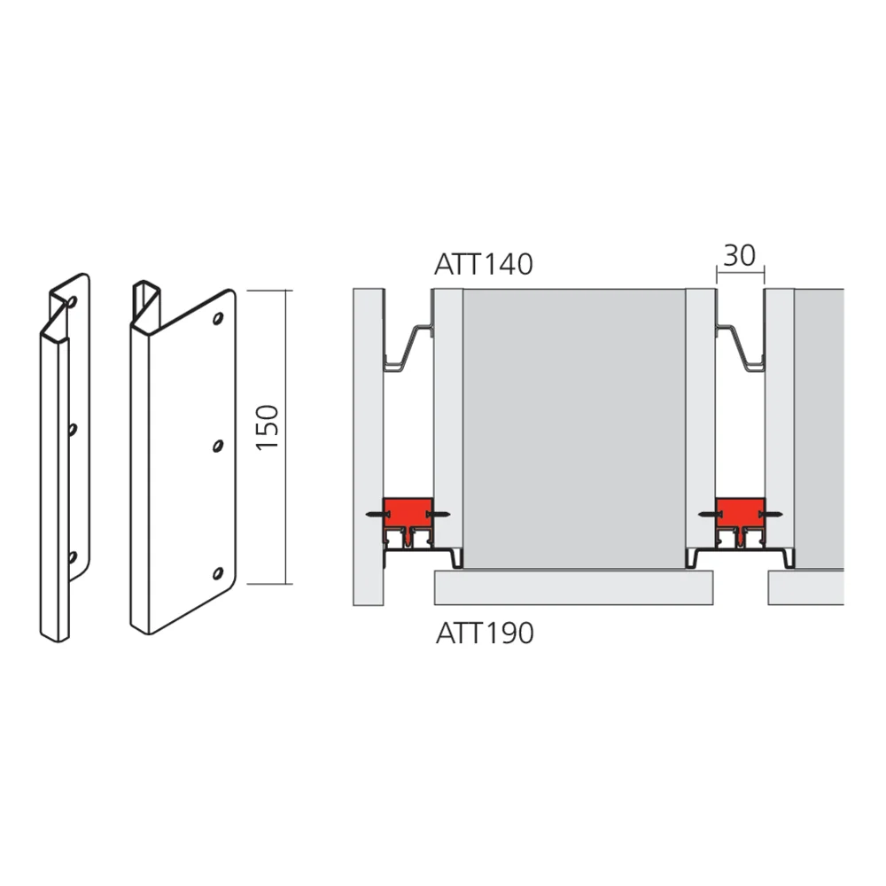 Attaches à emboîter