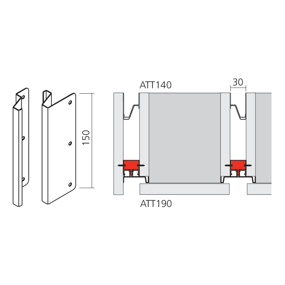 Attaches à emboîter