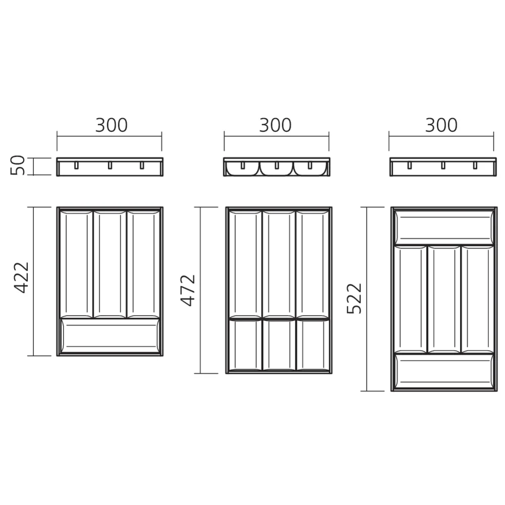 Range-couverts design acier