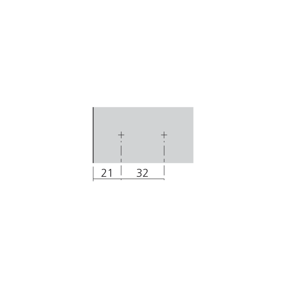 Embase droite à visser