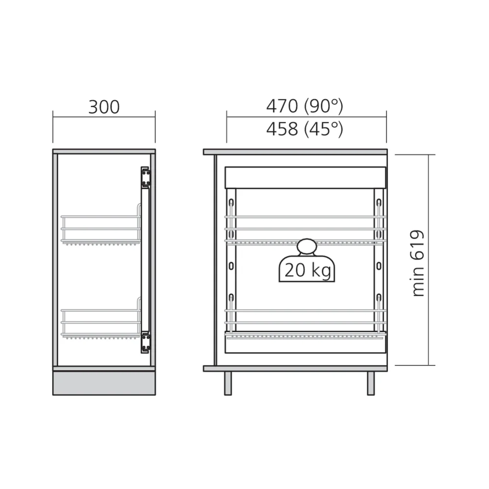 Cadre coulissant SUB Side