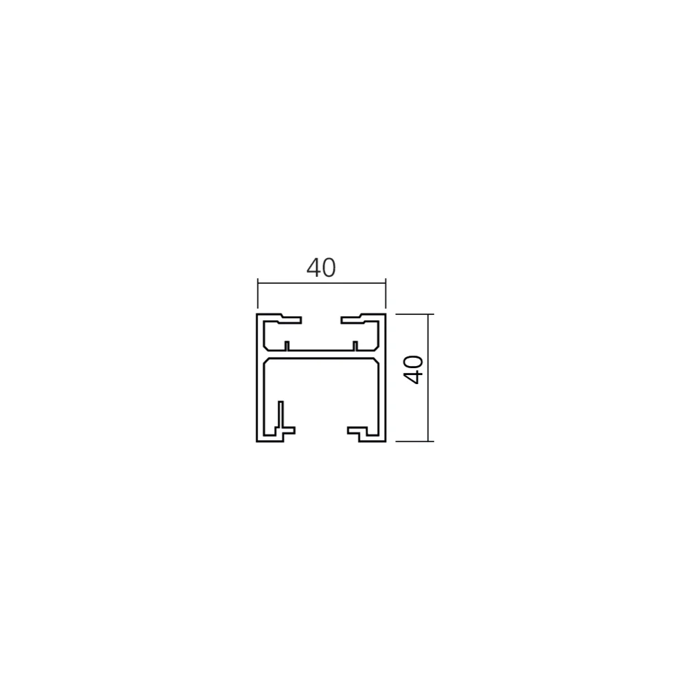 Profil porte battante P40