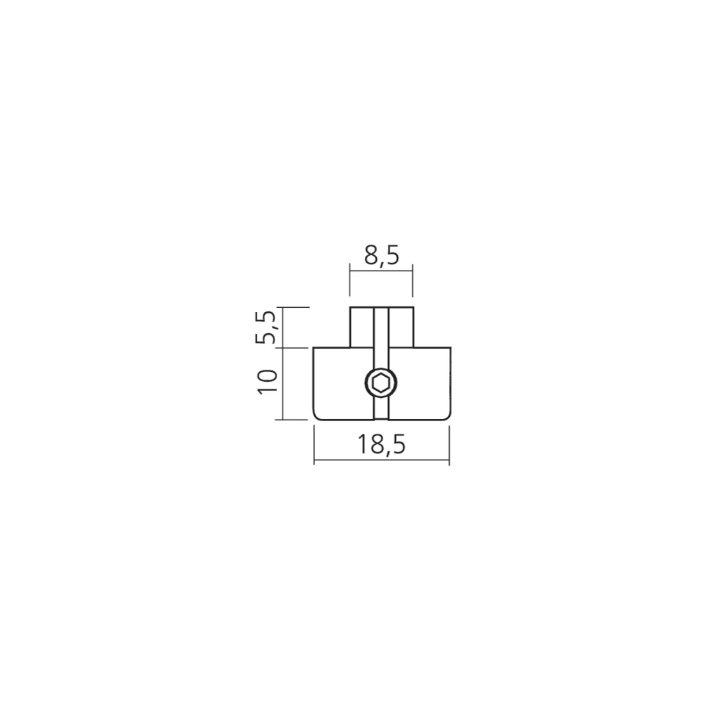Support pour tablette percée (Ø9 mm)
