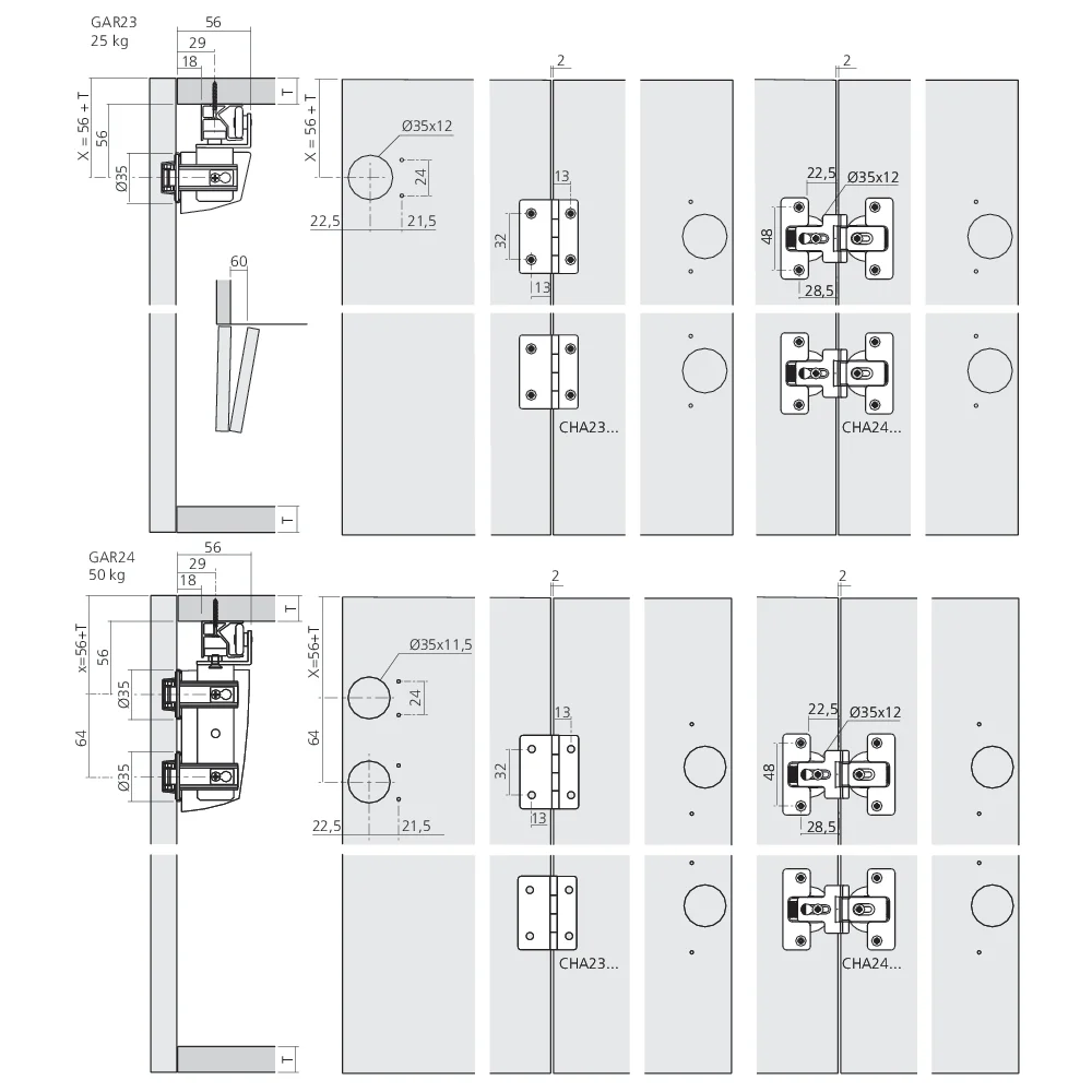 Garniture supérieure PS23