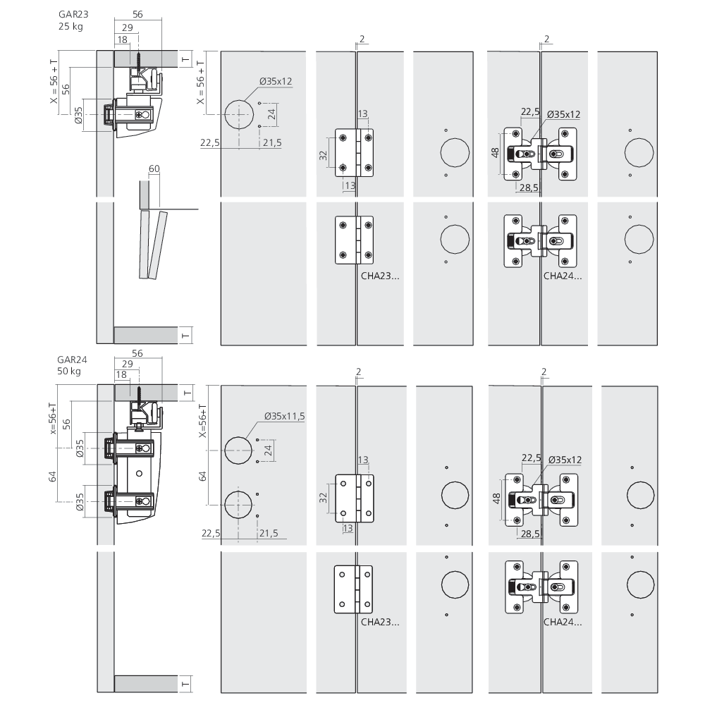 Garniture supérieure PS23