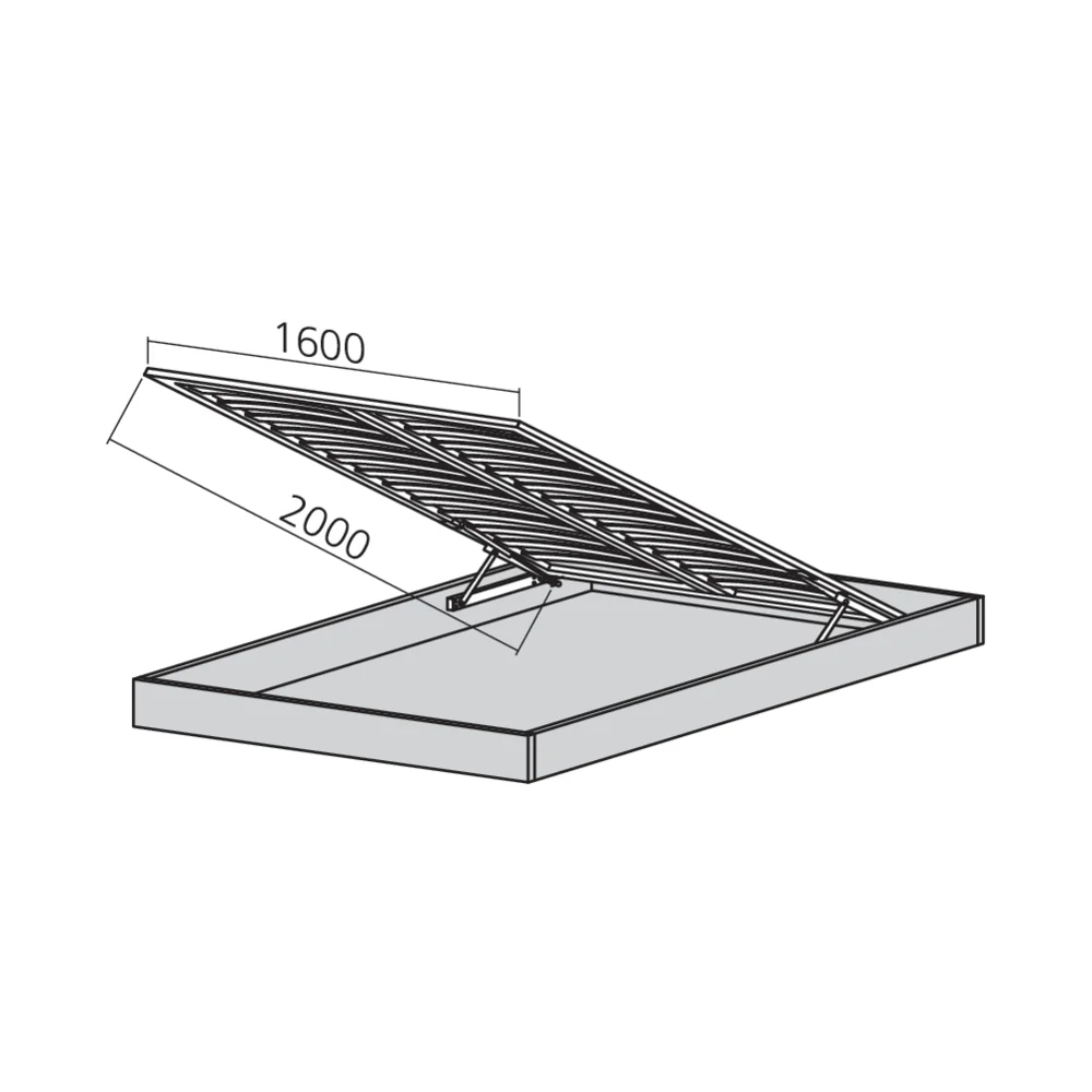 Lit vertical avec coffre