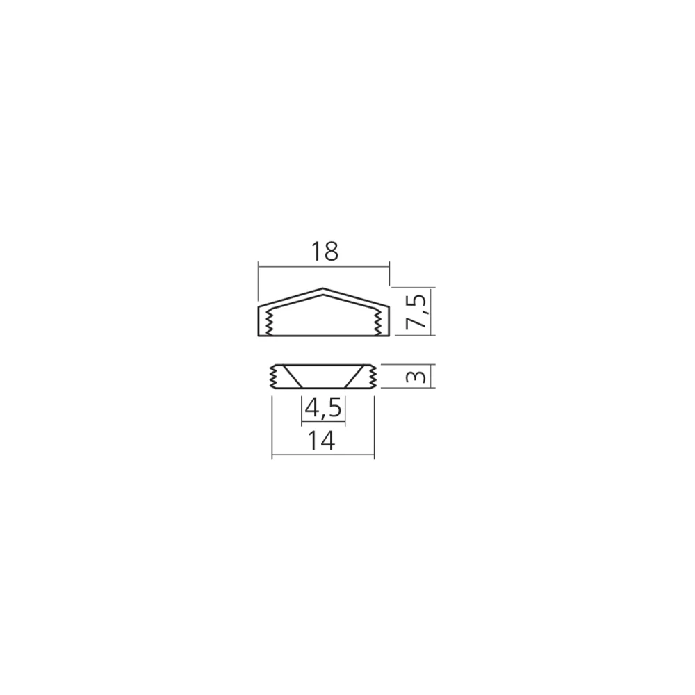 Cache-vis 2 pièces Ø18 mm