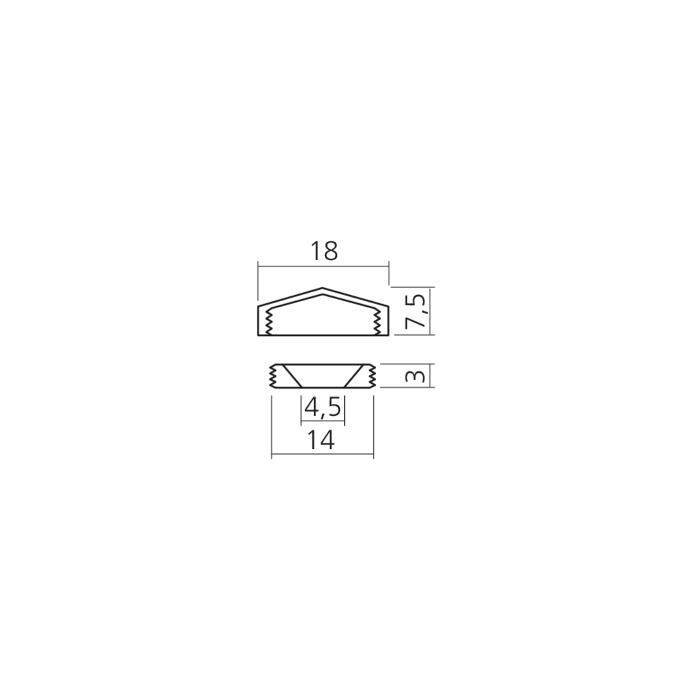 Cache-vis 2 pièces Ø18 mm