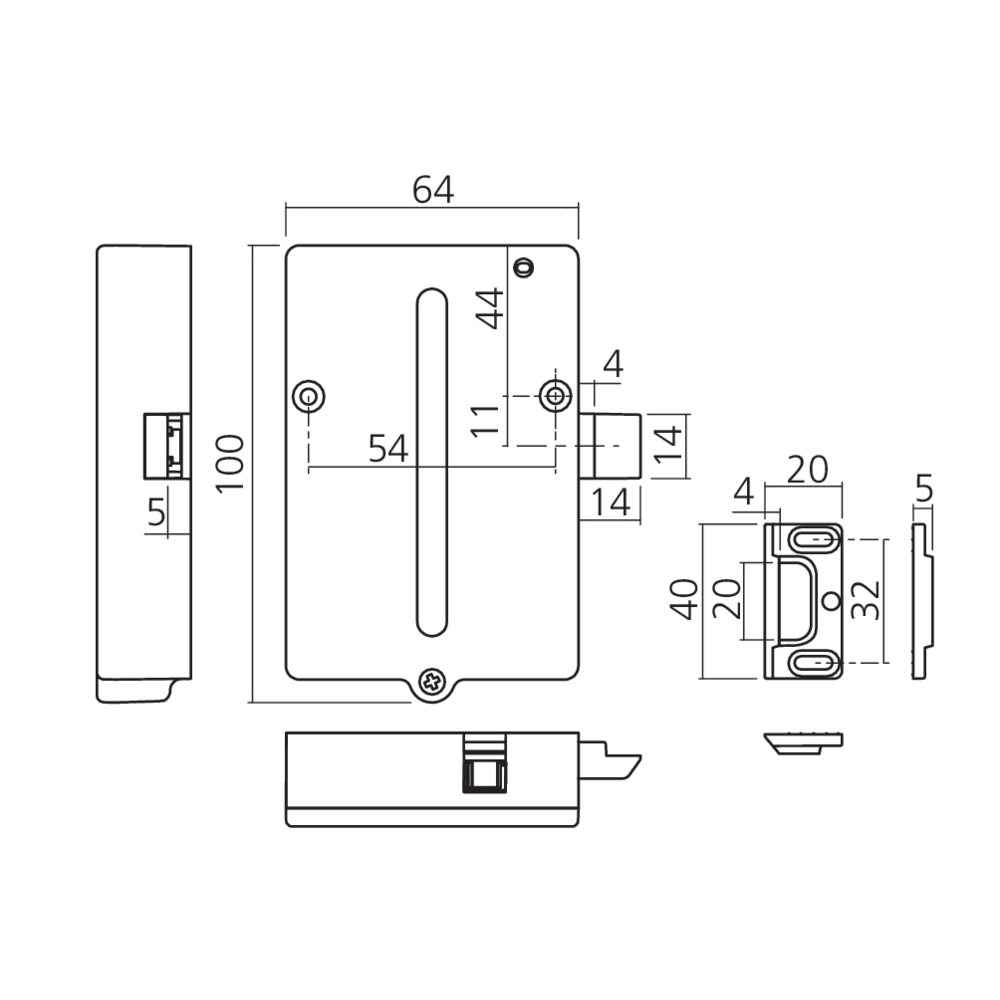 Serrure électronique à clavier