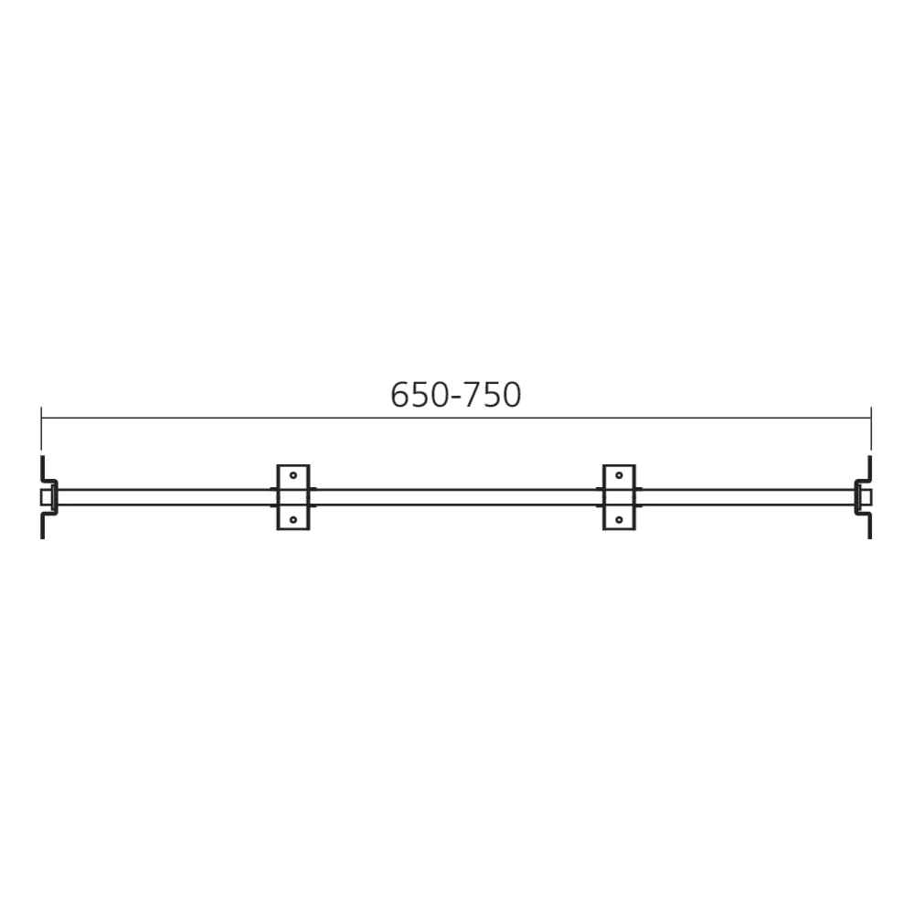 Support pour rallonge de table pliante