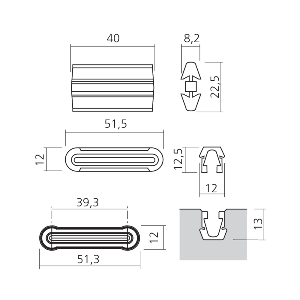 Connecteur invisible permanent 1240