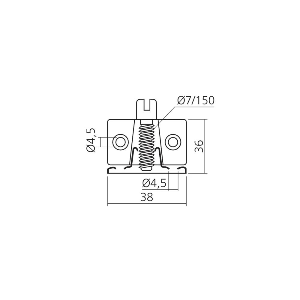 Ferrure d'assemblage