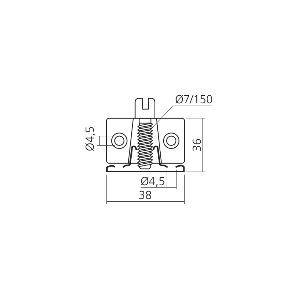 Ferrure d'assemblage
