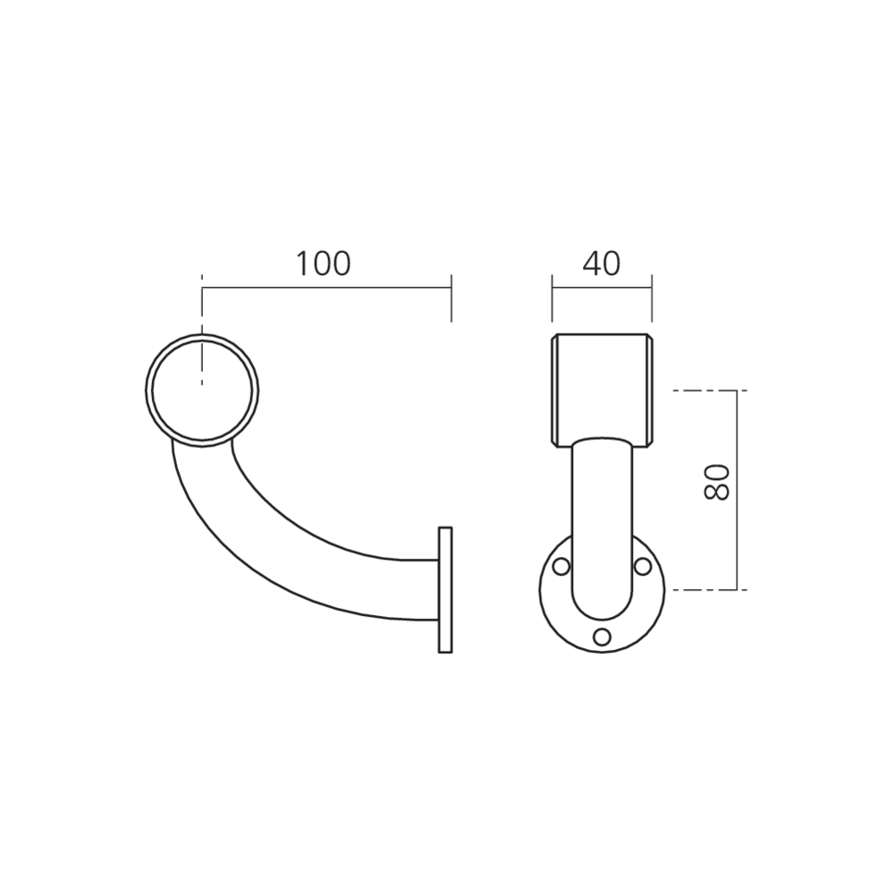Support haut cintré
