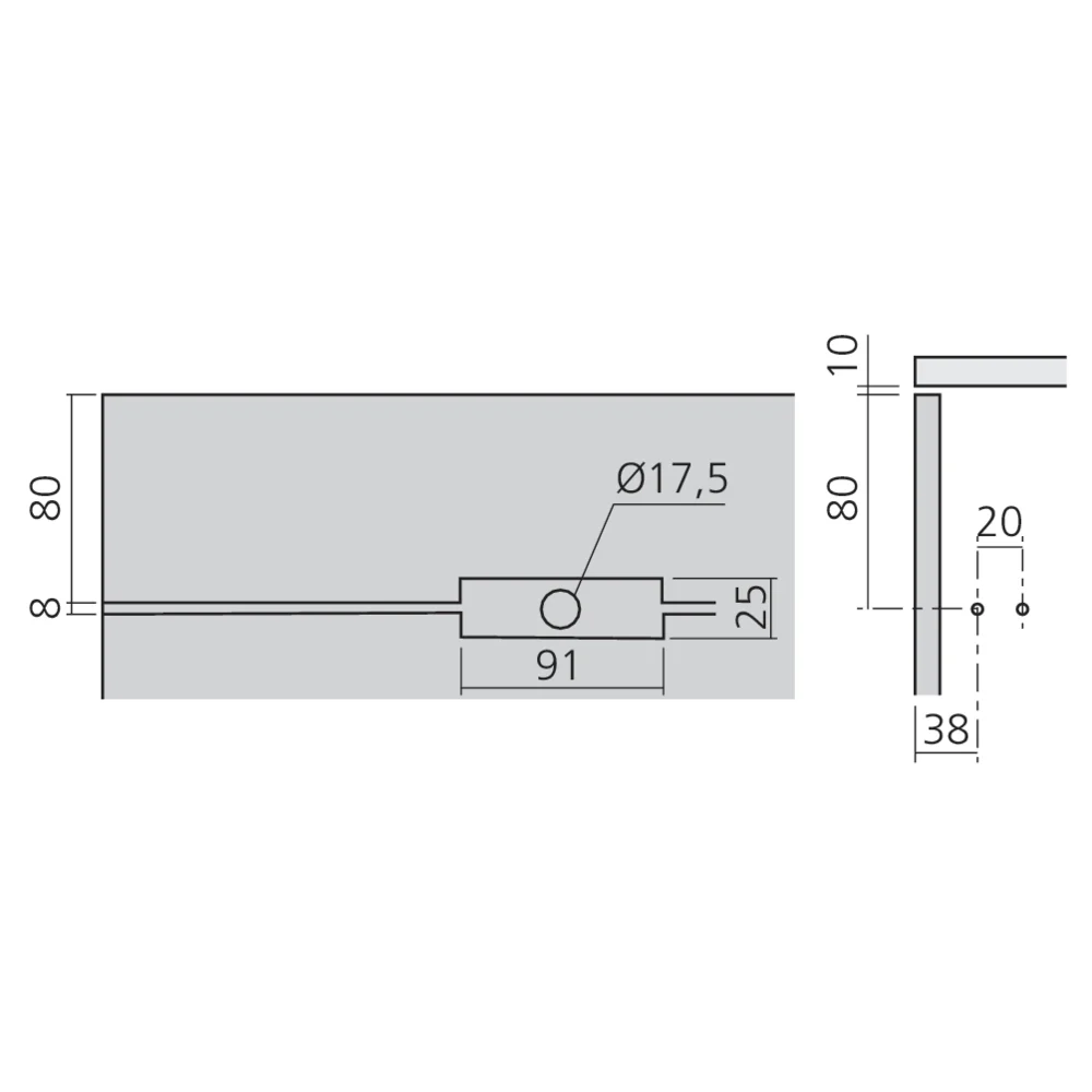 Serrure 2 points pour lit escamotable