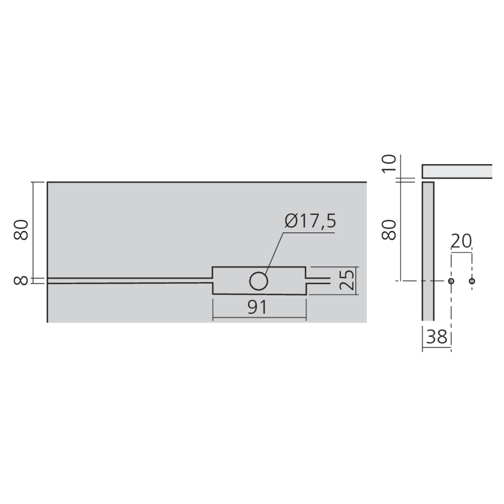 Serrure 2 points pour lit escamotable