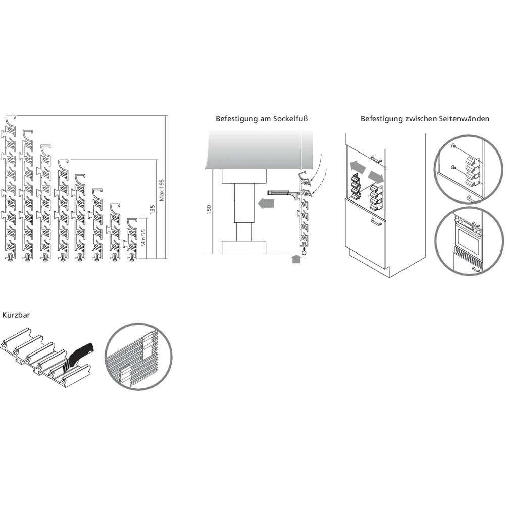 Attache pour fixation sur pieds