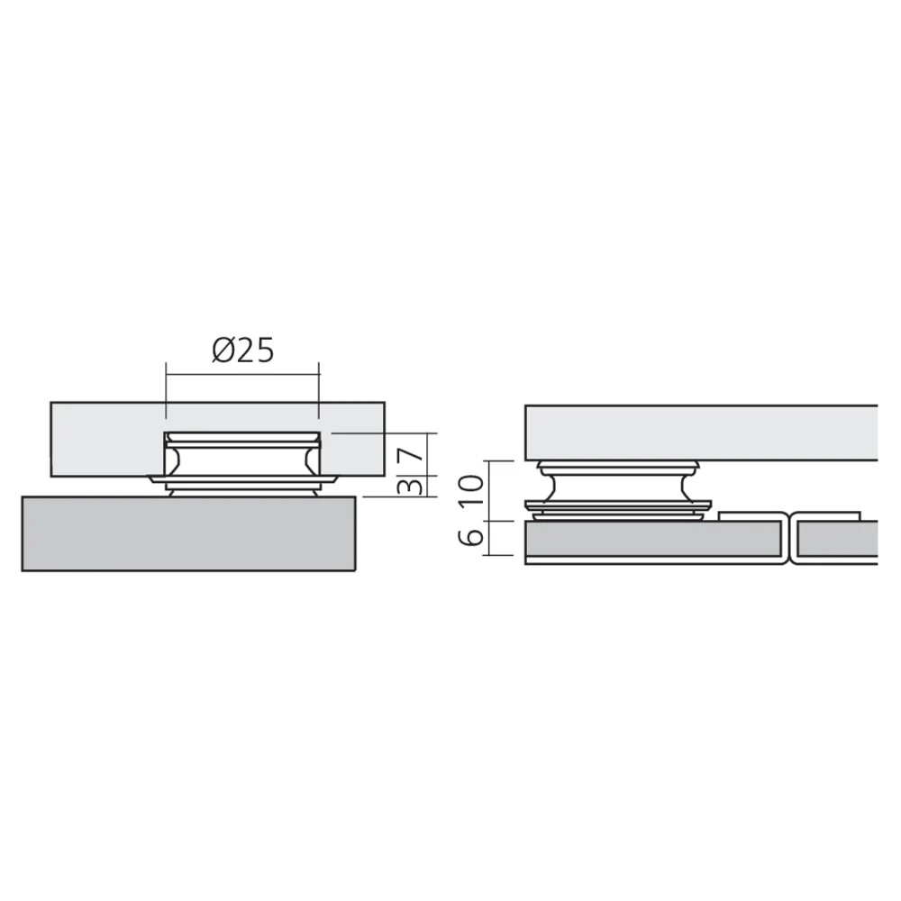 Clip femelle Very Low Profile