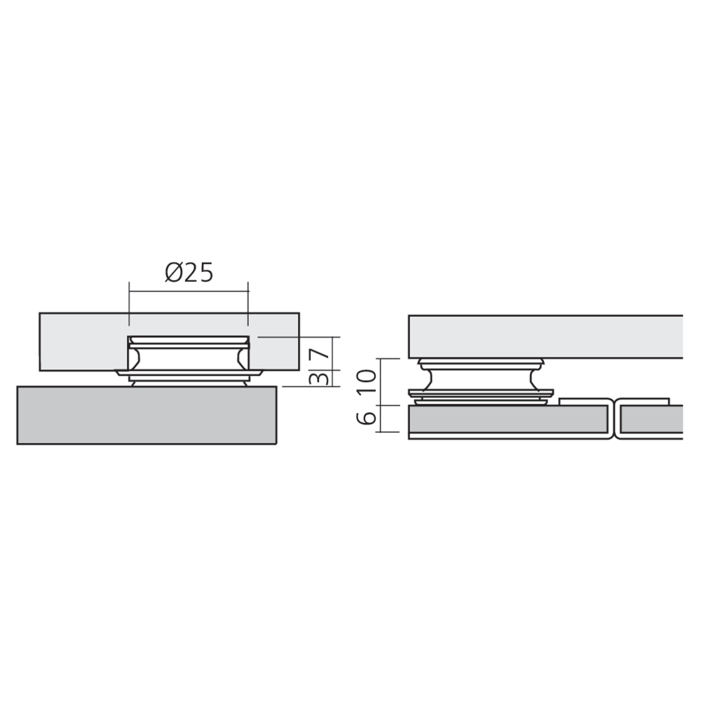 Clip femelle Very Low Profile