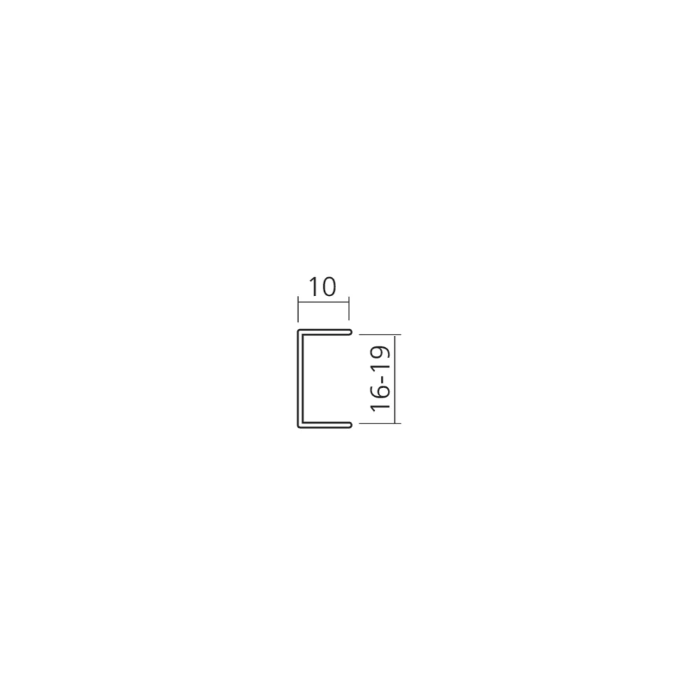 Profil de finition 10 mm