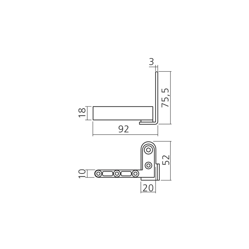 Pivot de porte inox 40 kg