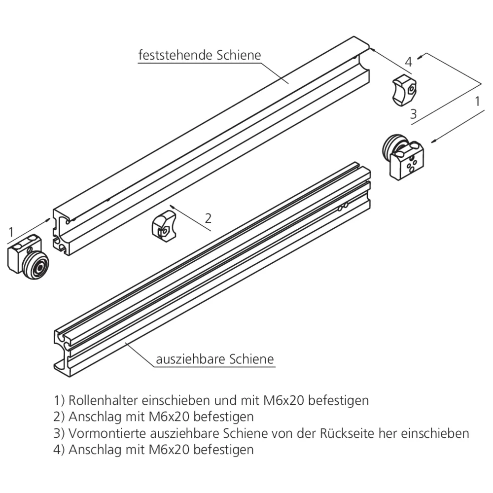 Garniture pour coulisse
