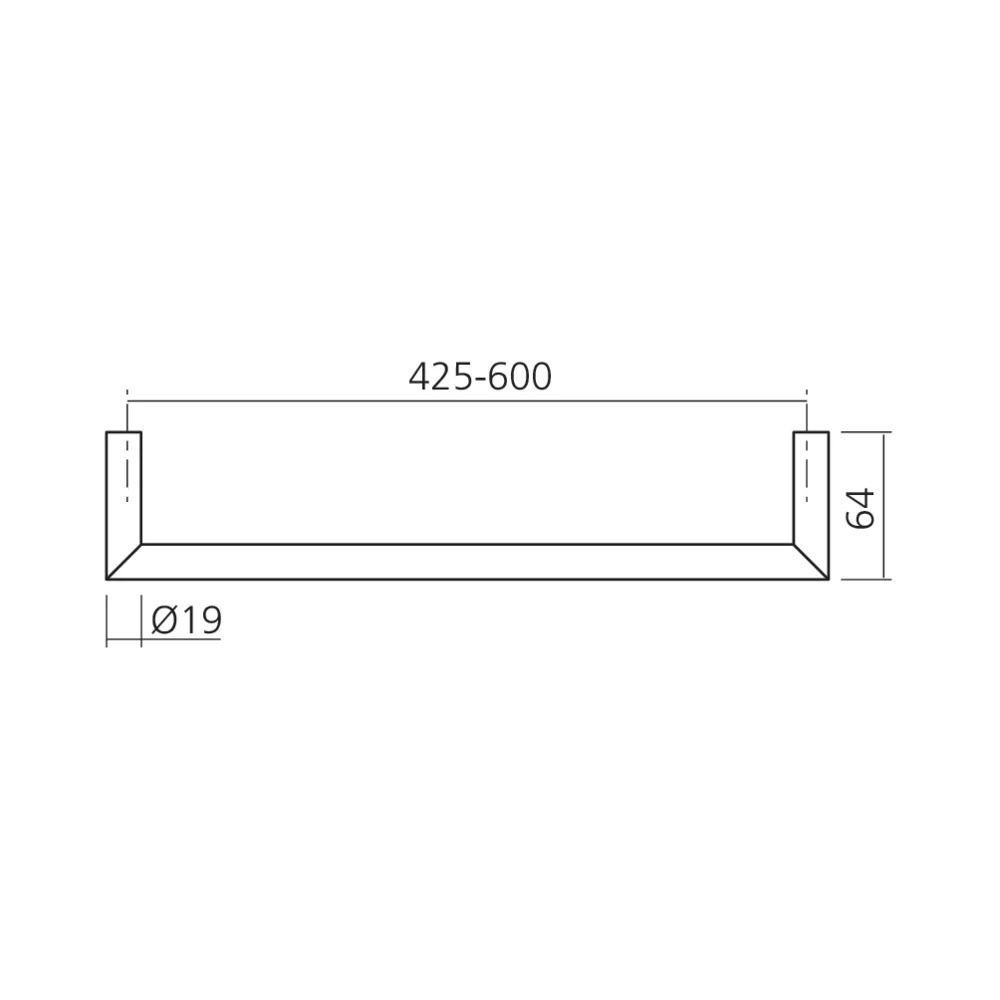 Porte-serviettes simple ANGLE