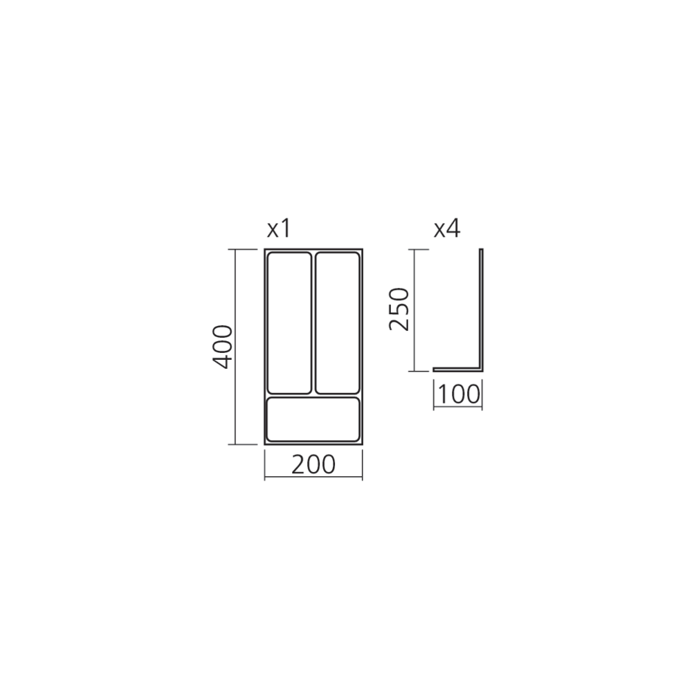 Range-couverts modulable CONNECT SET3