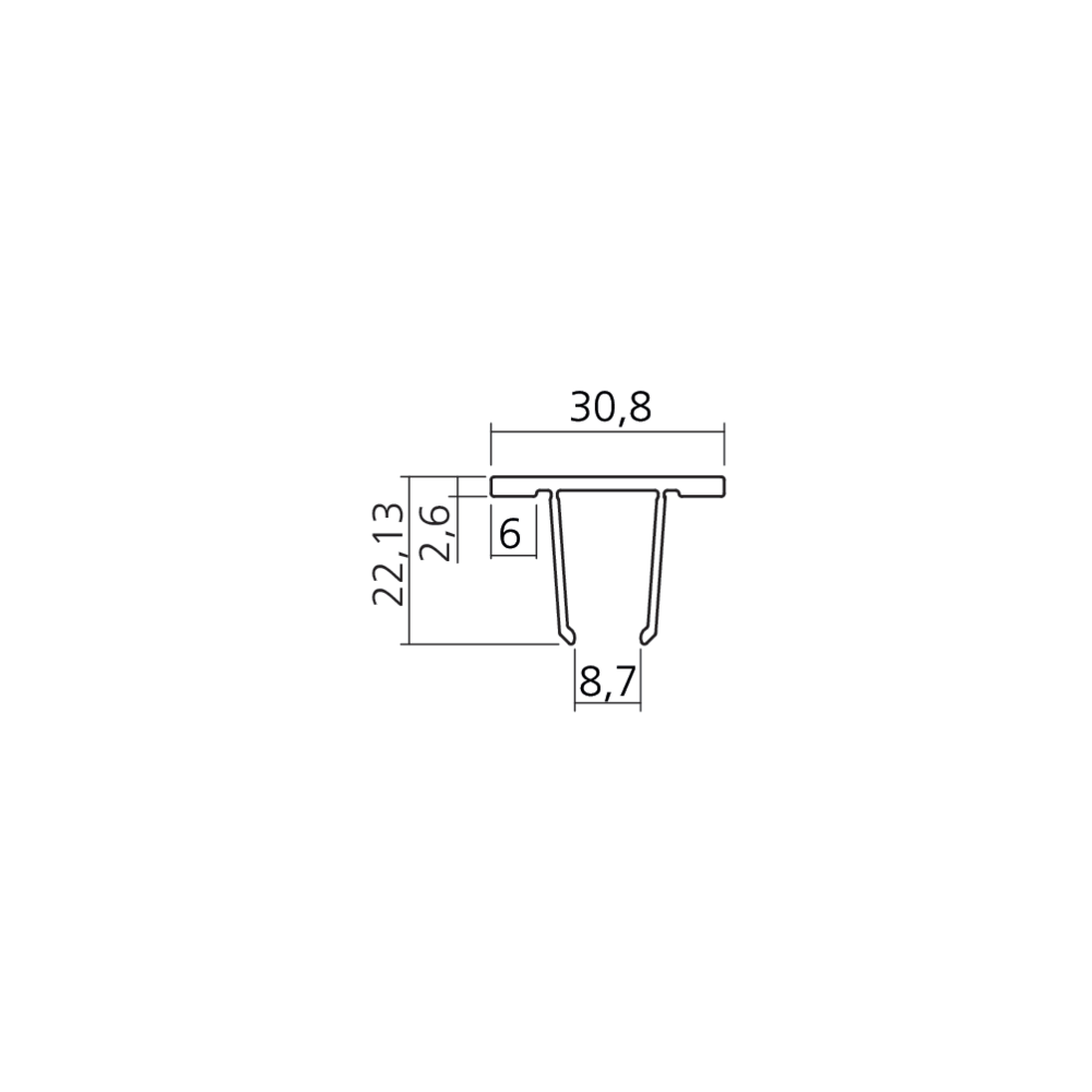 Profil de finition haut-bas TREND
