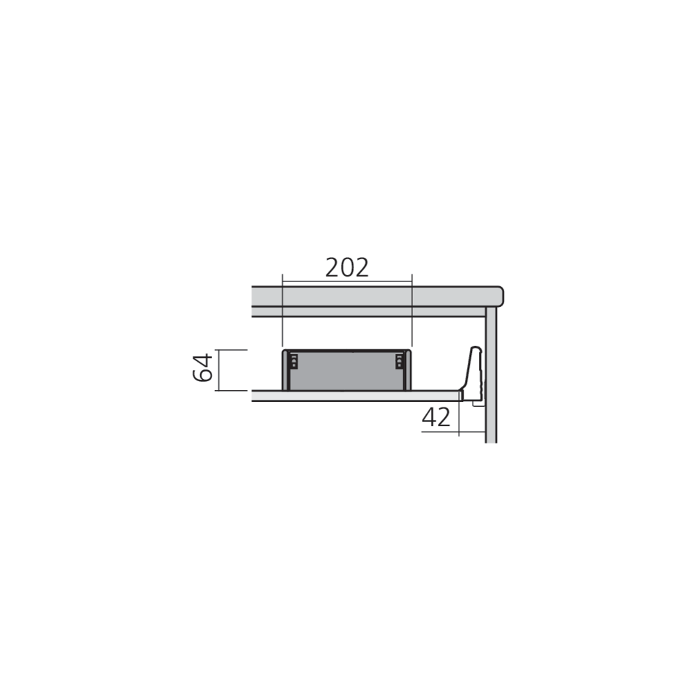 Casier range-ustensiles Elt 450/500