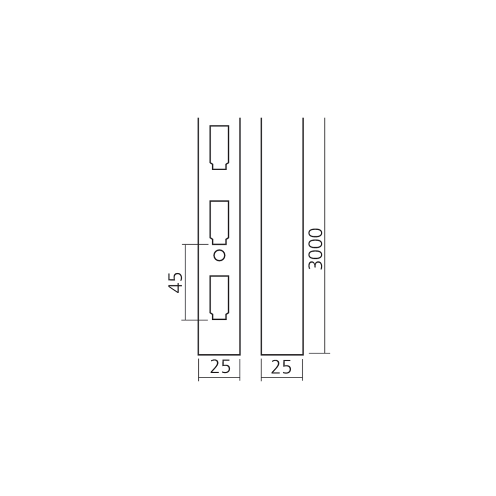 Crémaillère à visser