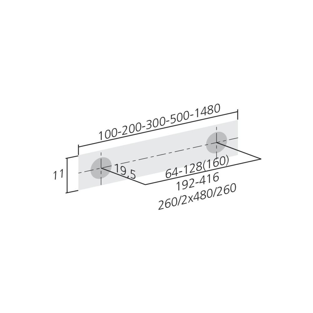 Poignée ANGLE color