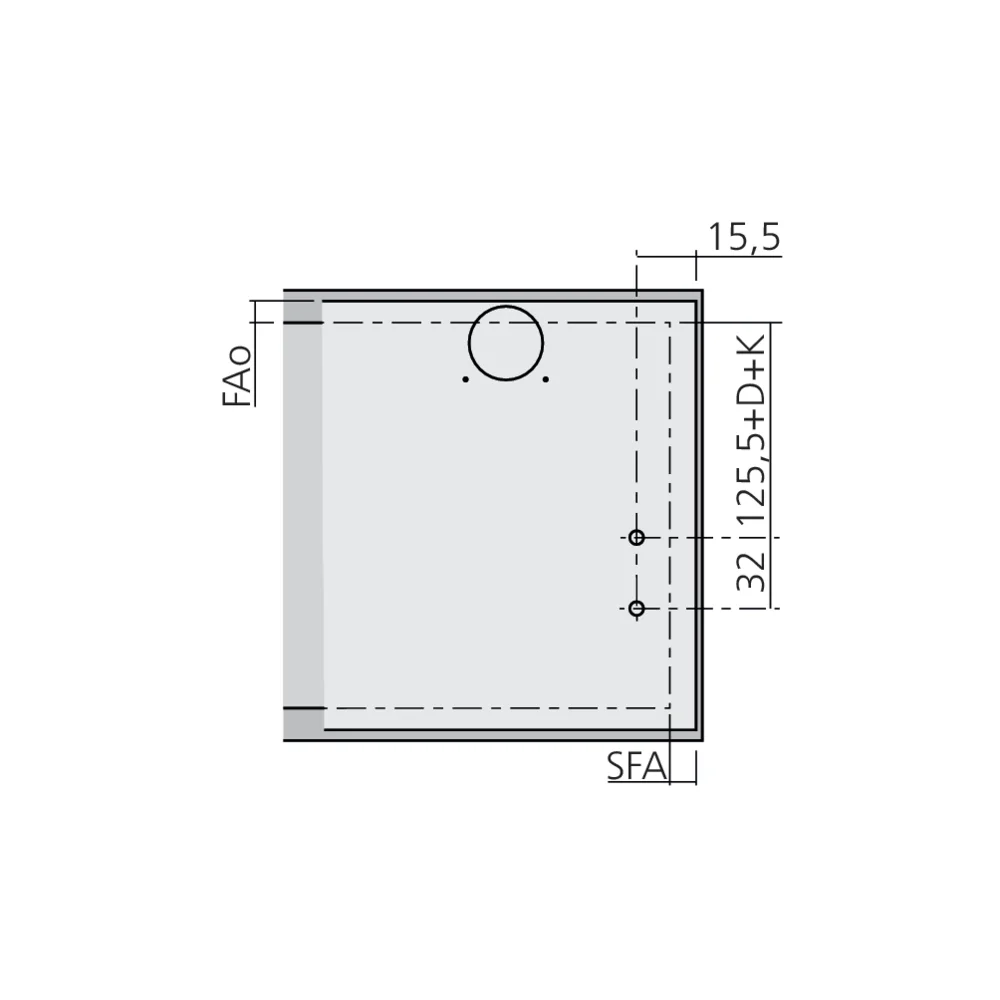 Attache façade AVENTOS HK-XS