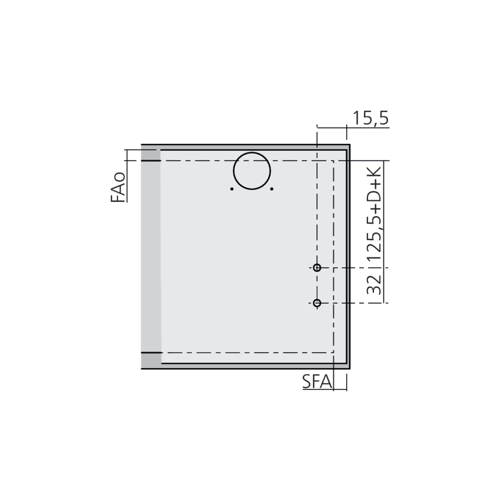 Attache façade AVENTOS HK-XS