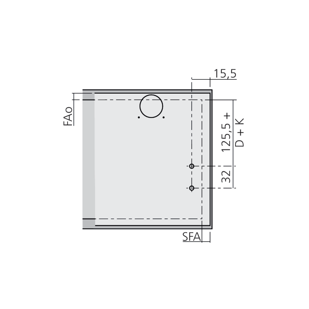 Attache façade AVENTOS HK-XS