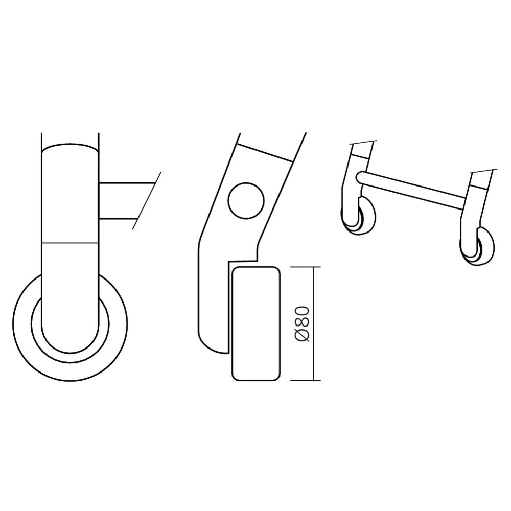 Roulette pour echelle
