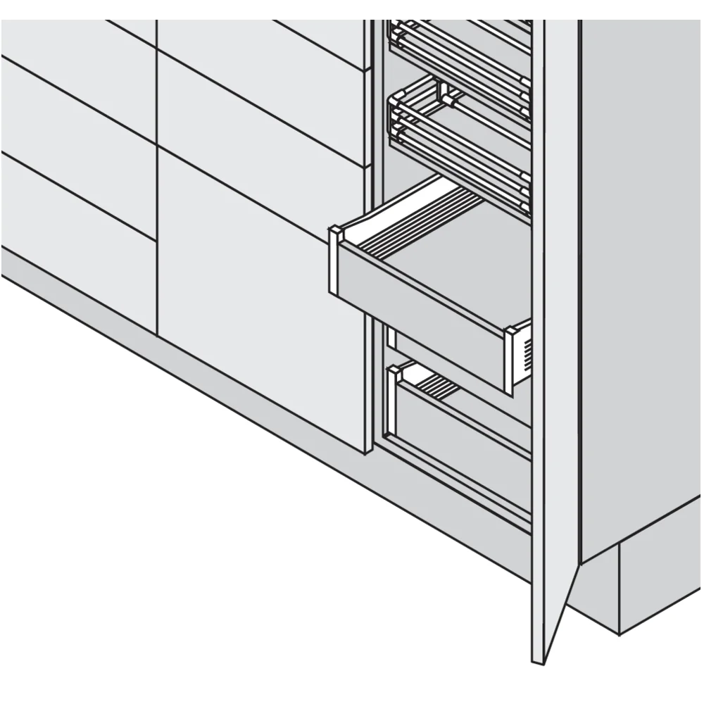 Attache façade à l'anglaise pour METABOX hauteur 118 mm