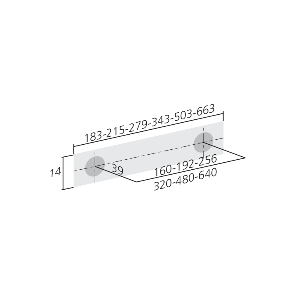 Poignée Ø14 mm