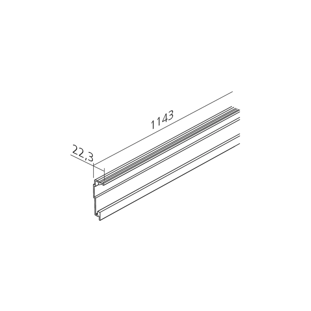 Profil horizontal pour unité motrice (17)