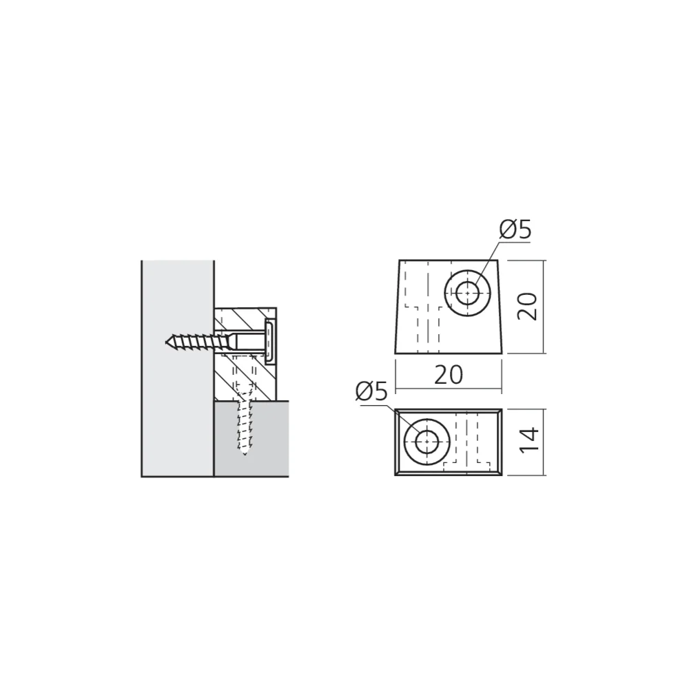 Ferrure d'assemblage