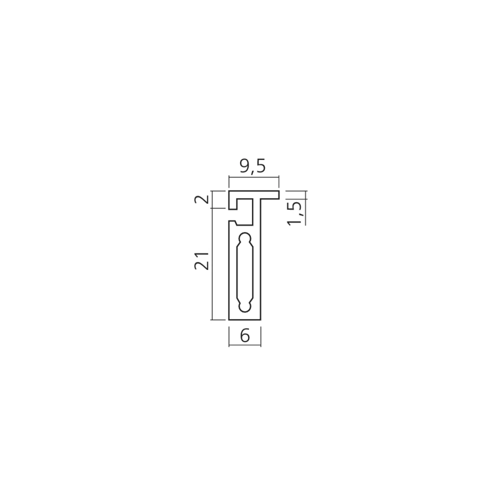 Profil pour passe-câbles