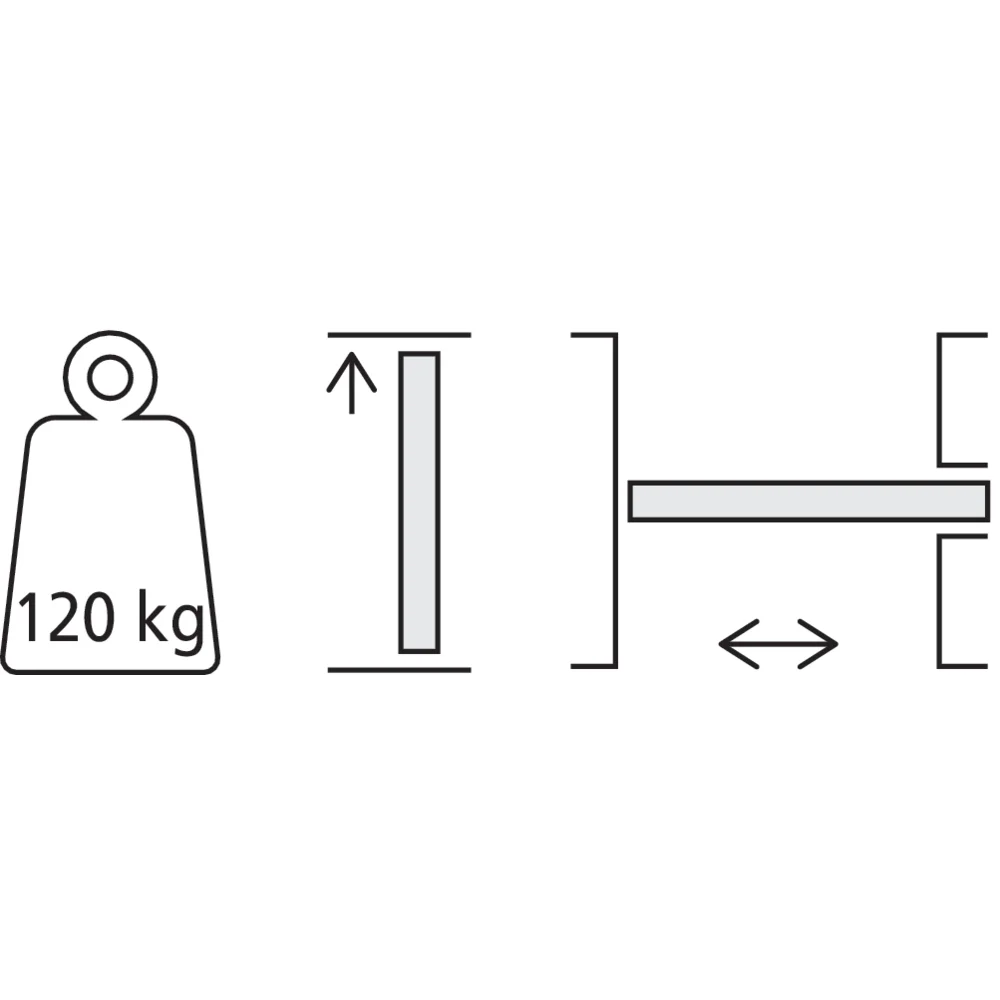 Kit coulissant pour porte à galandage pour ossature de 75 mm